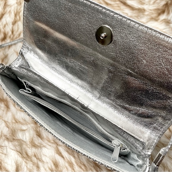 Vintage silver mesh shoulder / crossbody bag - Picture 5 of 7